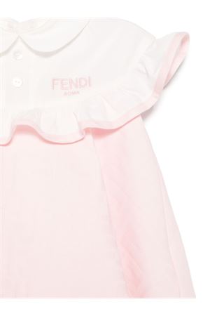 pink cotton dress FENDI KIDS | BFB544AS64F1QYC